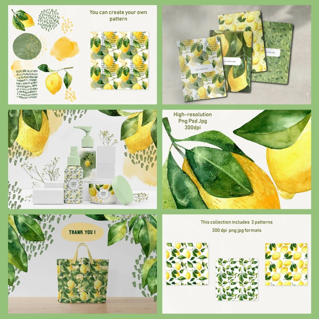 Watercolor Lemon Fruit Clipart – MasterBundles