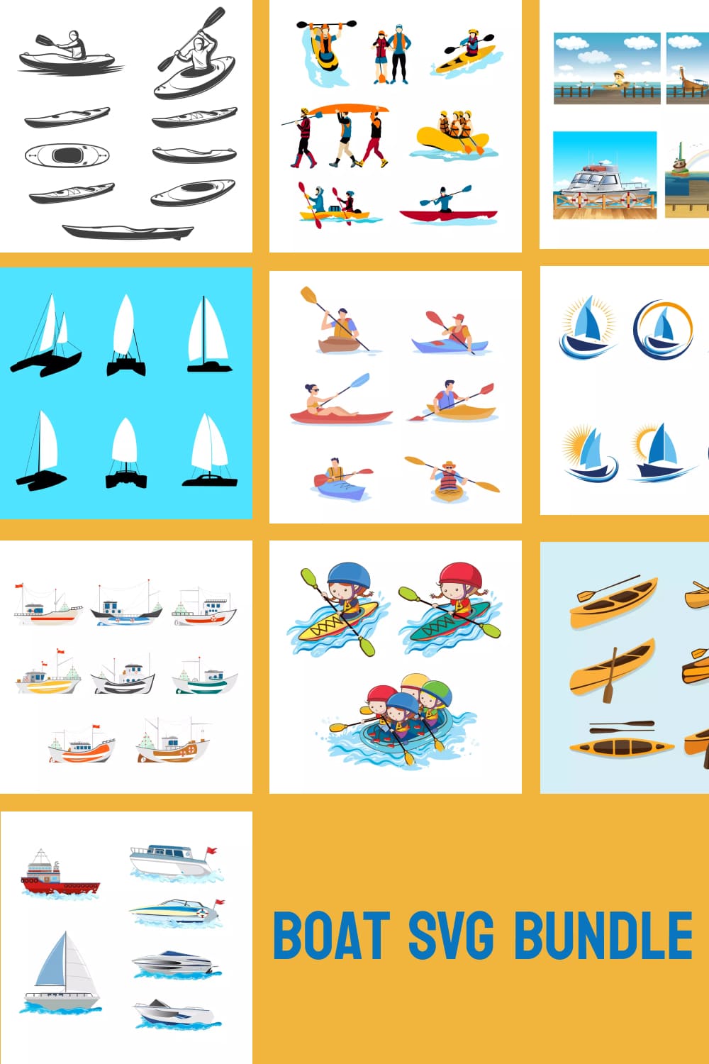 Boat SVG Bundle Pinterest.