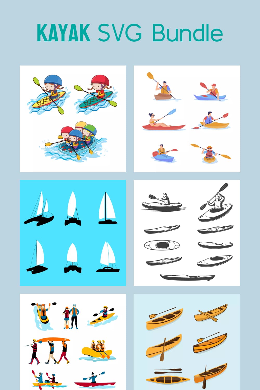 Kayak SVG Bundle Pinterest.