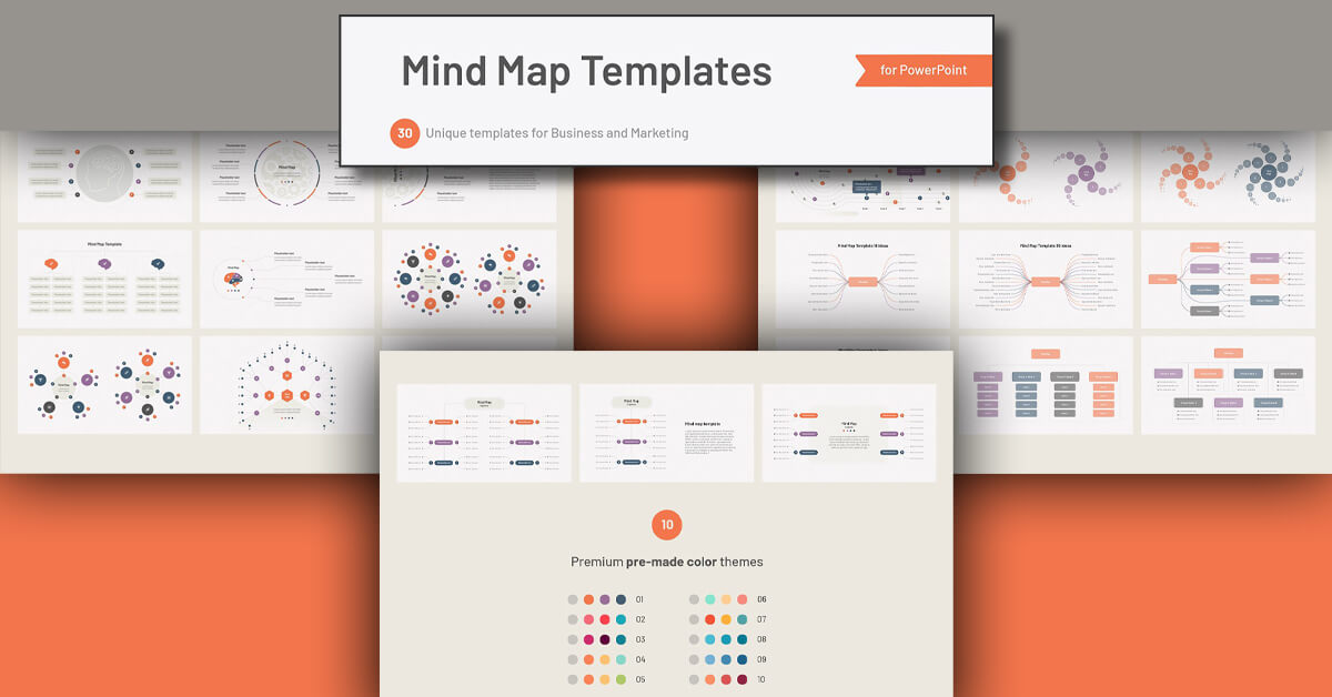 Mind Map PowerPoint Templates – MasterBundles