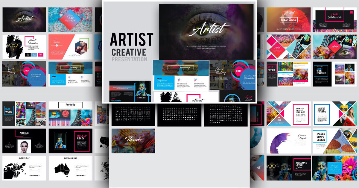 Artist Creative Powerpoint – MasterBundles