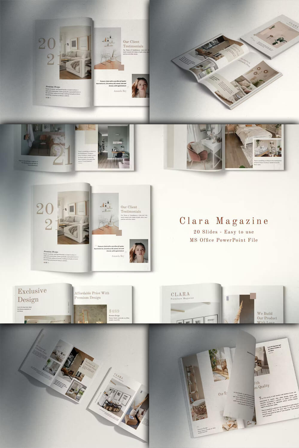 Exclusive design of Clara Magazine.