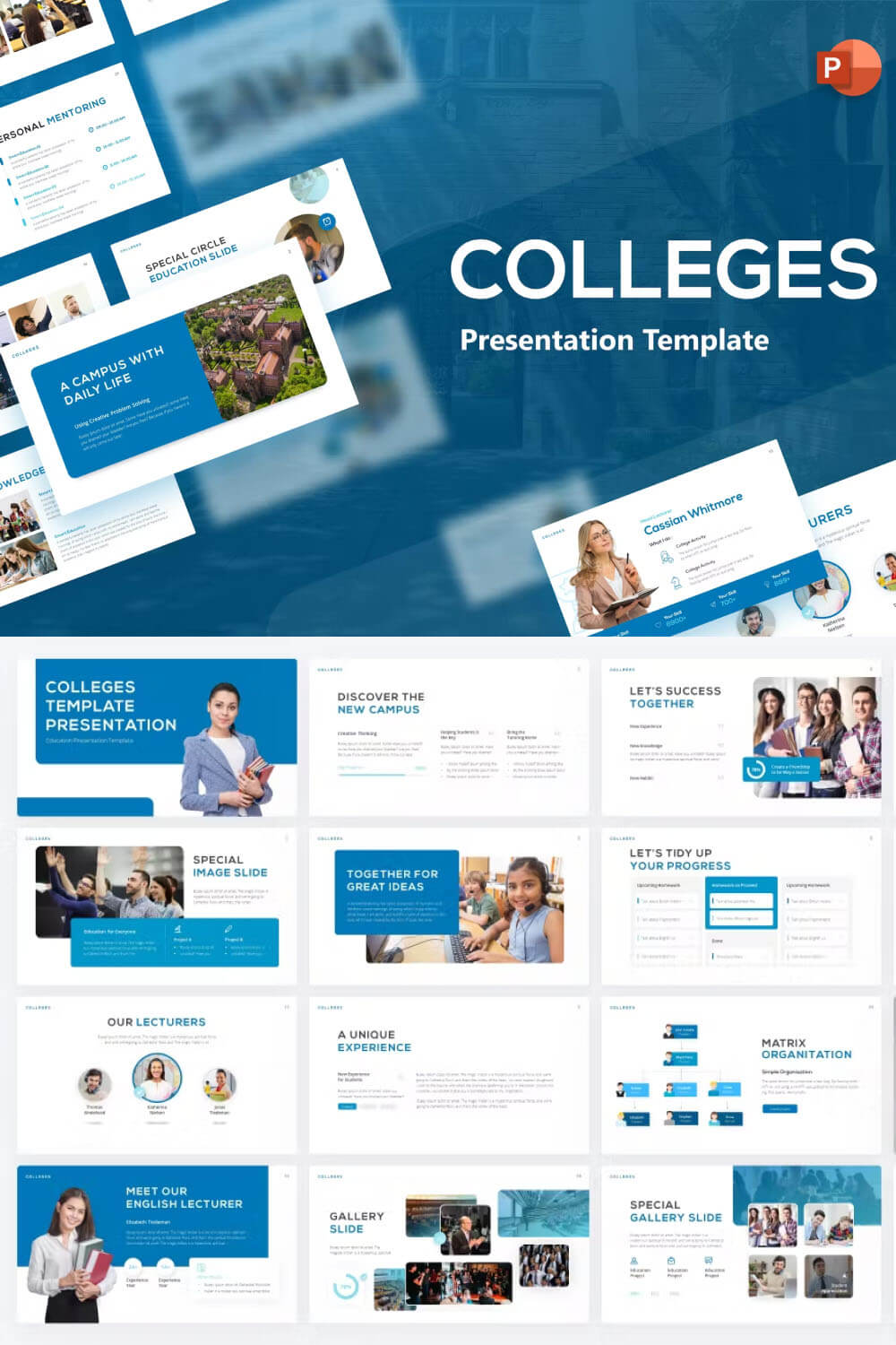 Colleges Professional PowerPoint Template – MasterBundles