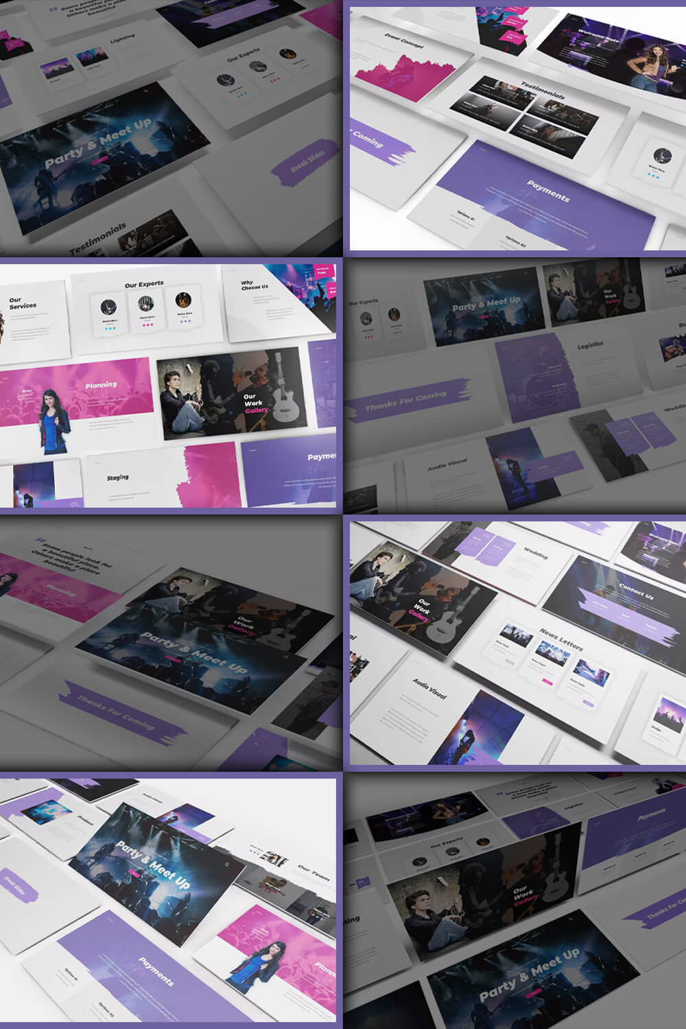 Experts of Party & Meet Up Event Powerpoint Template.