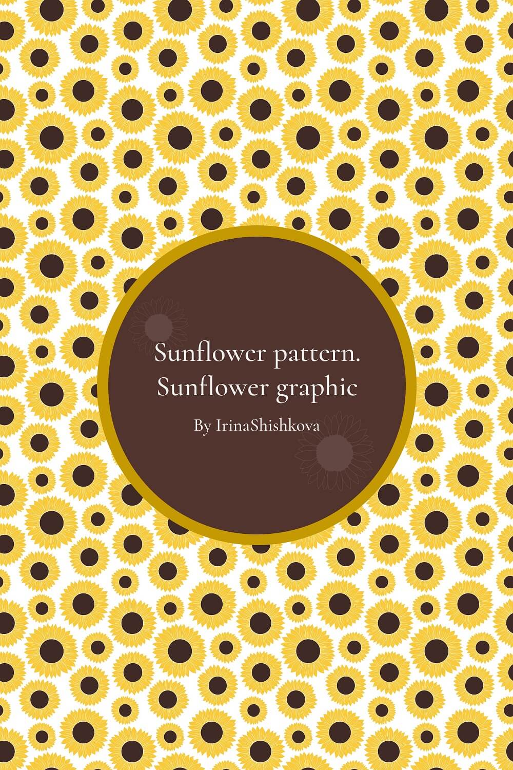 Sunflowers with dark centers.