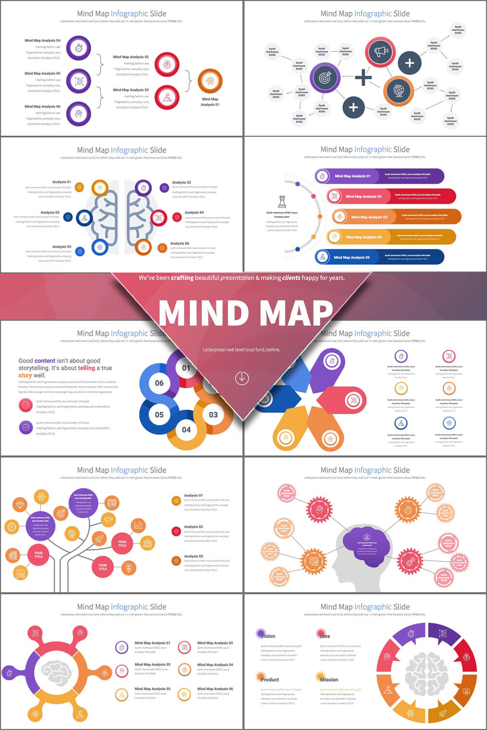 Color charts and graphs mind map.
