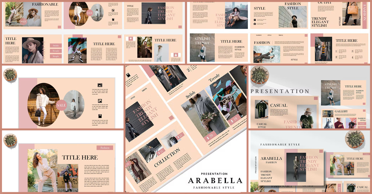 Stylish and trendy of Presentation Arabella.