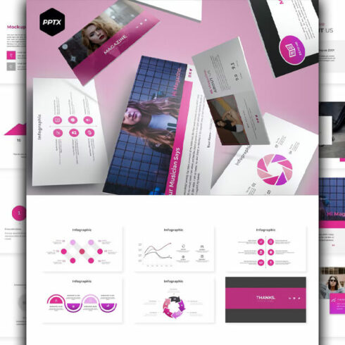 Powerpoint Magazine Examples Magazine - Powerpoint Template | MasterBundles