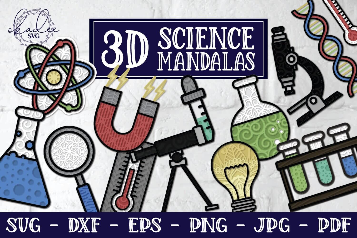 3D scientific mandala with an interesting design.