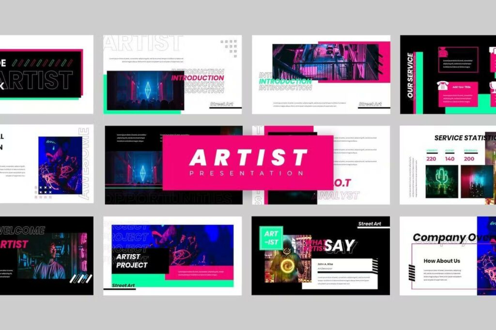 Artist Powerpoint Presentation – MasterBundles