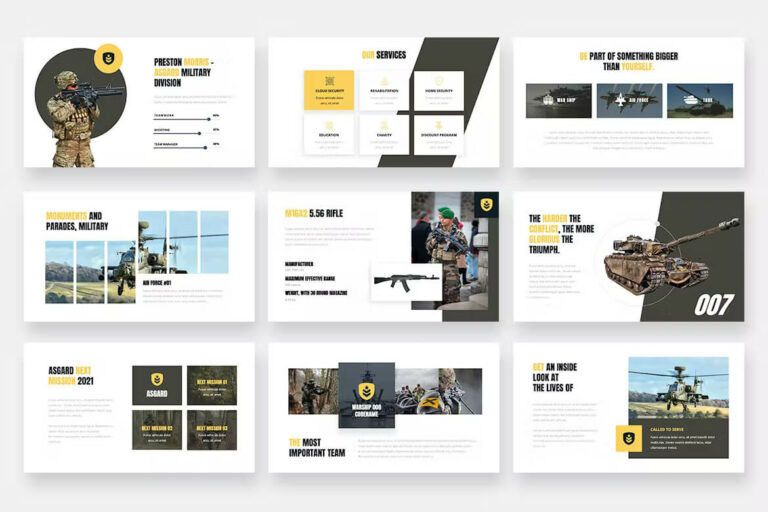 ASGARD - Military & Army Powerpoint Template – MasterBundles