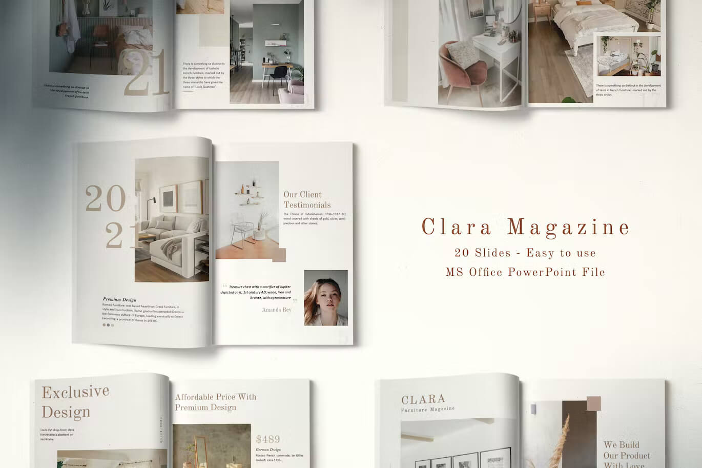 Clara Magazine's client testimonials.