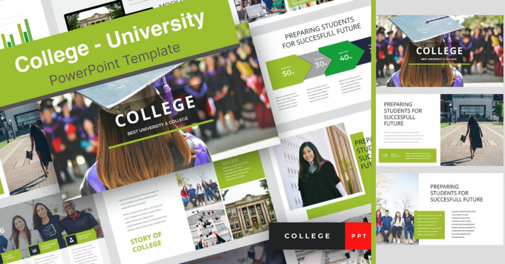 College - University PowerPoint Template – MasterBundles