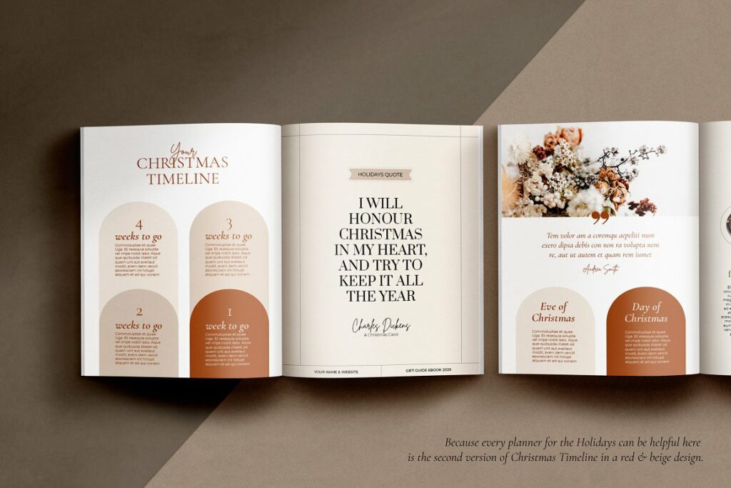 Holiday Gift Guide CANVA, InDesign – MasterBundles