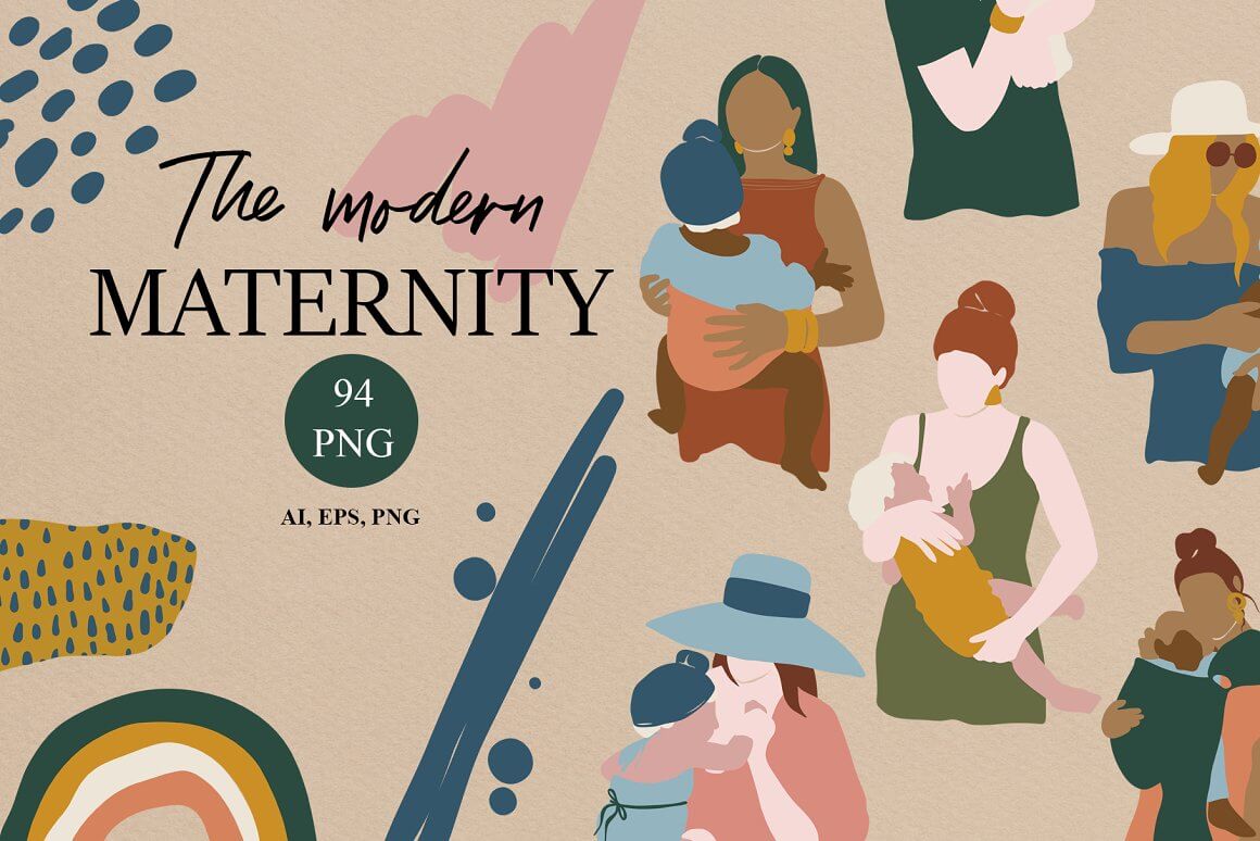The modern maternity images.
