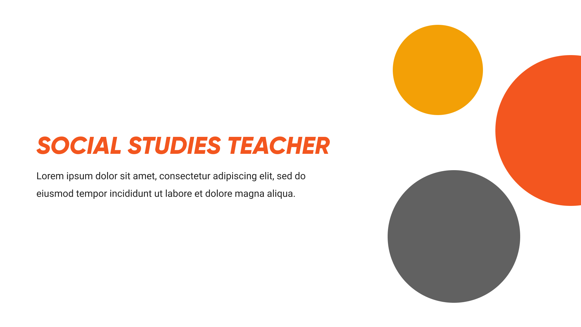 A slide on the topic of teachers on a white background.