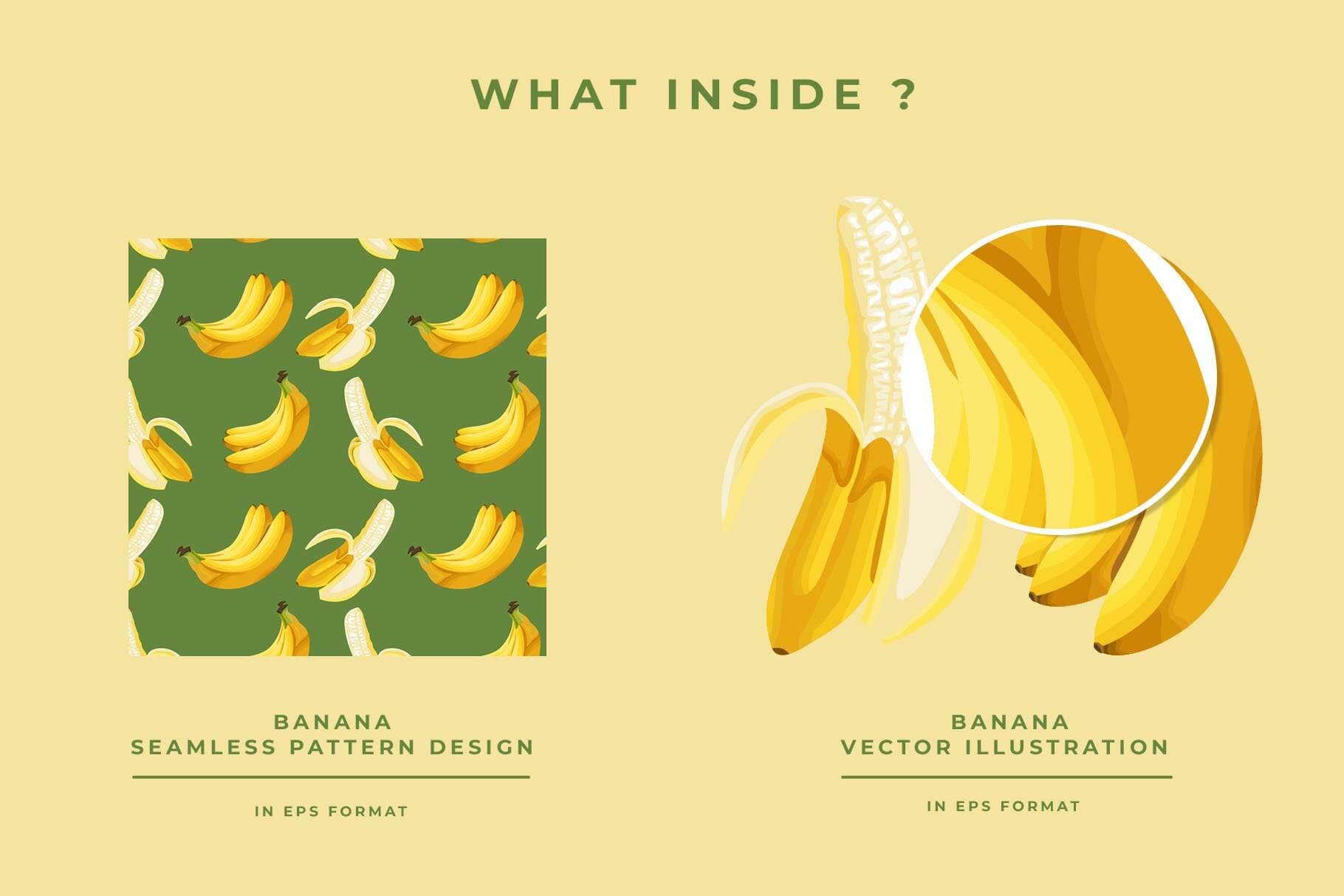 Banana vector illustration in EPS format.