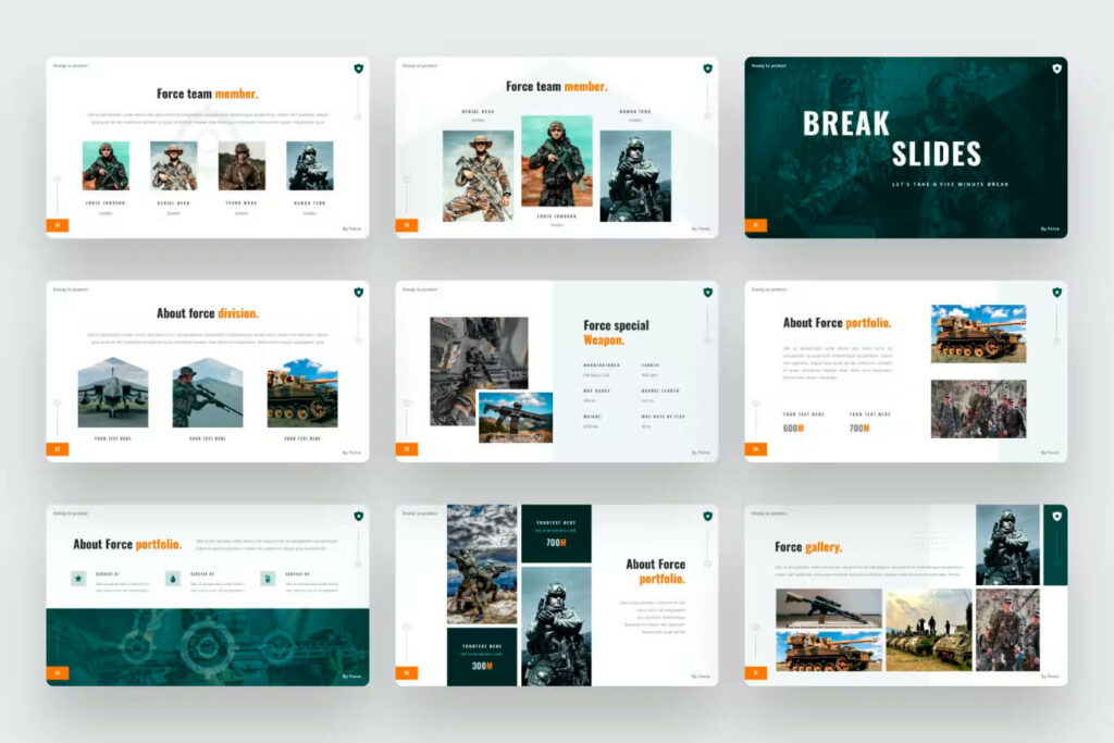 Force Army Military Police Powerpoint Template Masterbundles