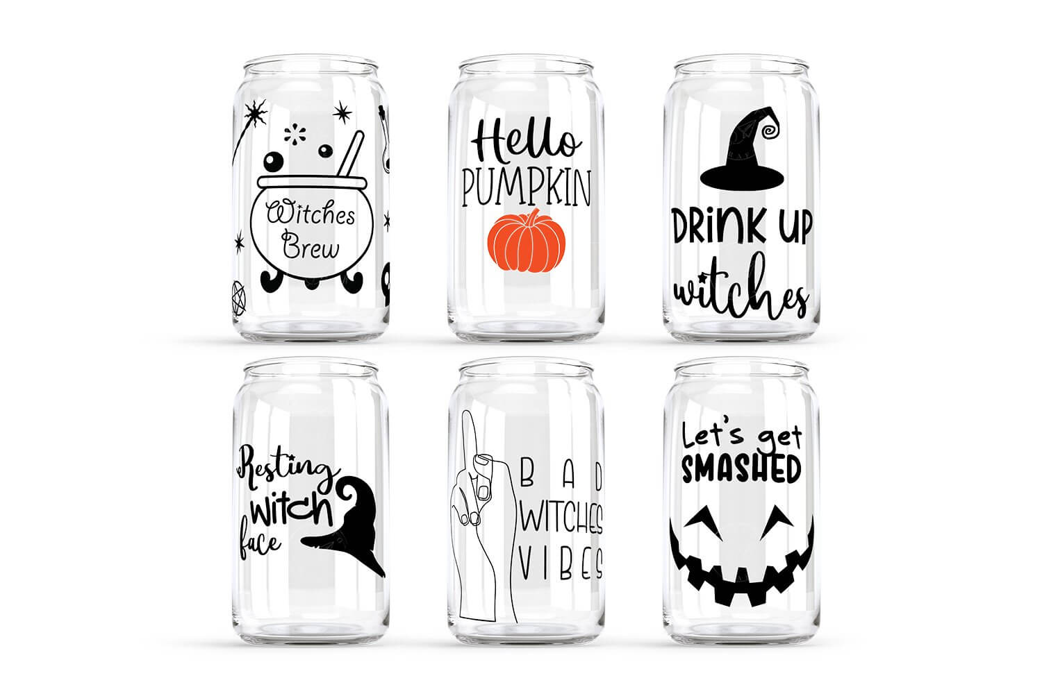 Halloween Libbey Beer Can Glass Wrap – 16 & 20oz Cup