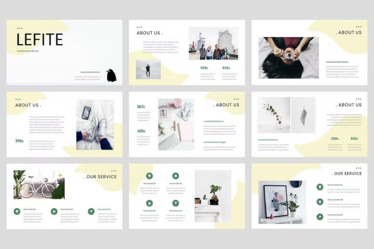 Lefite - Magazine PowerPoint Template – MasterBundles