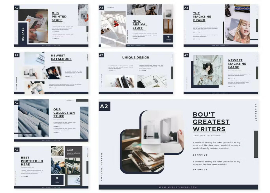 Template Powerpoint Mag Design Magazin | Powerpoint Template – MasterBundles
