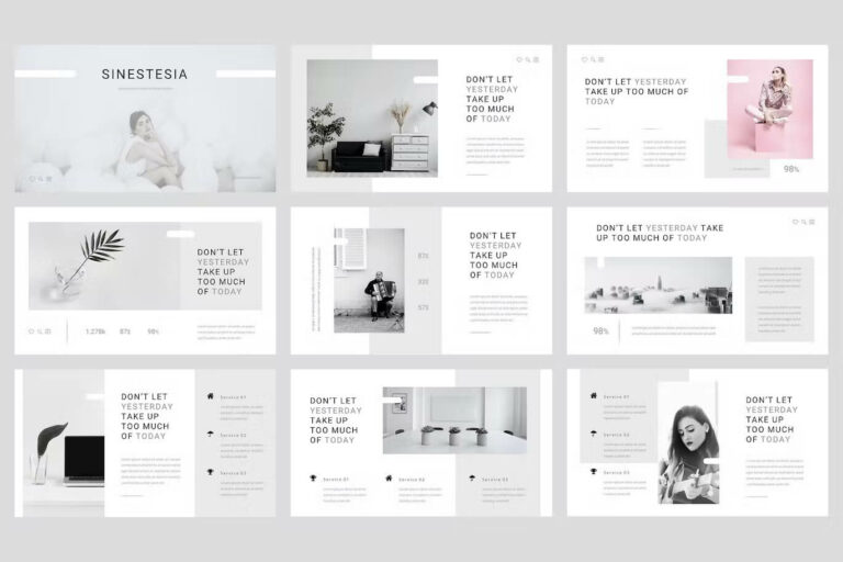 Sinestesia - Magazine PowerPoint Template – MasterBundles