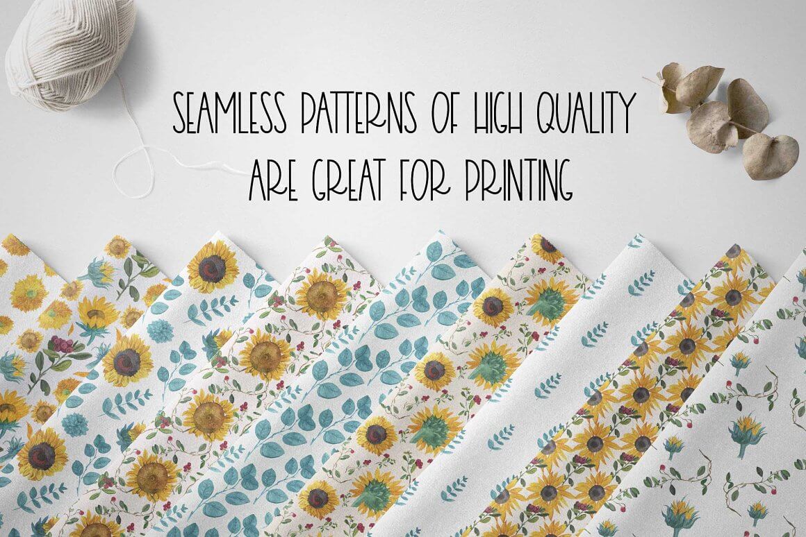 Seamless patterns are great for printing.