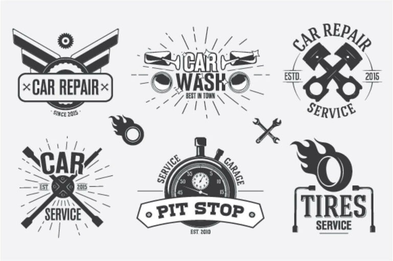 9 Car Service Labels And Logos – Masterbundles