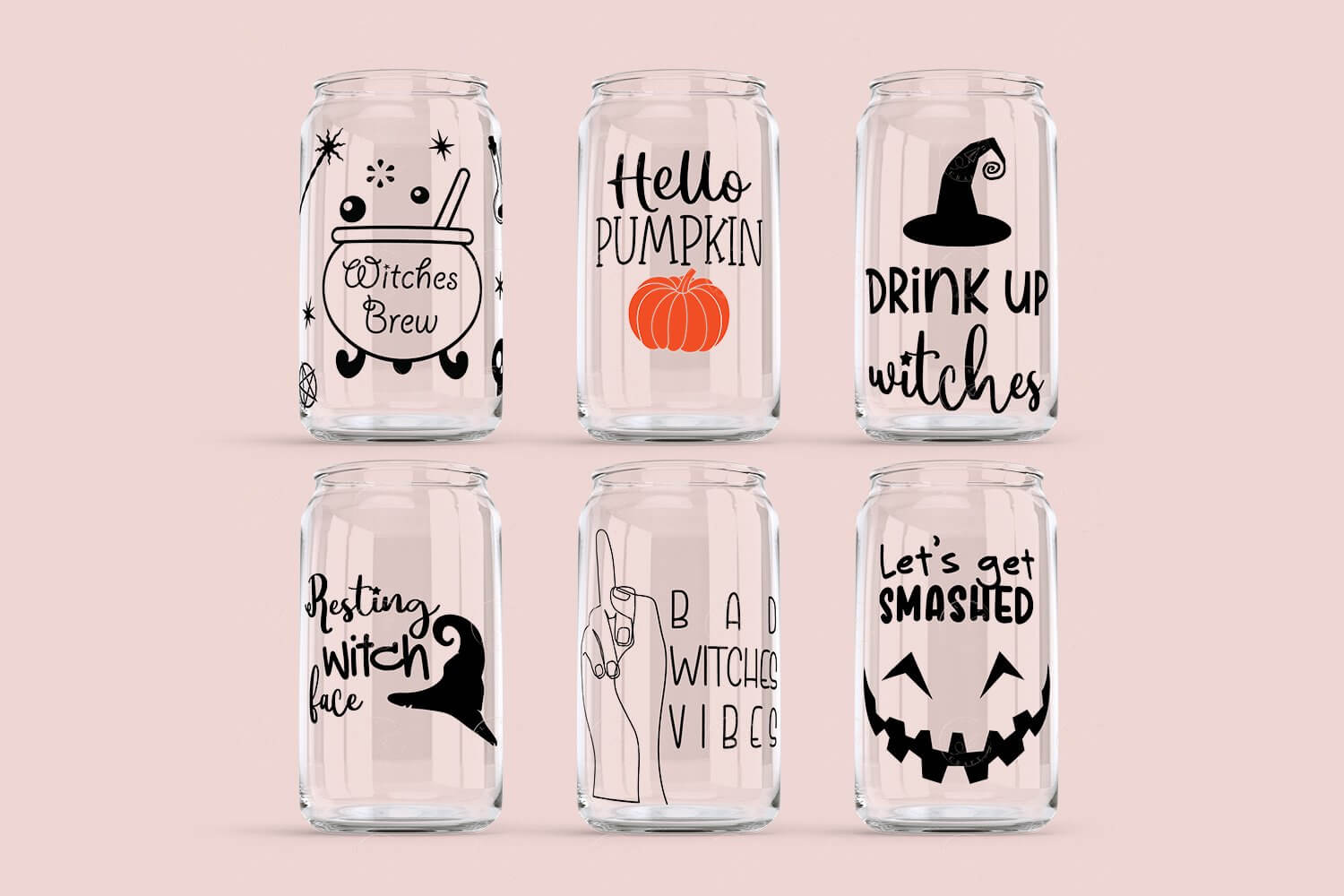 Halloween Libbey Beer Can Glass Wrap – 16 & 20oz Cup
