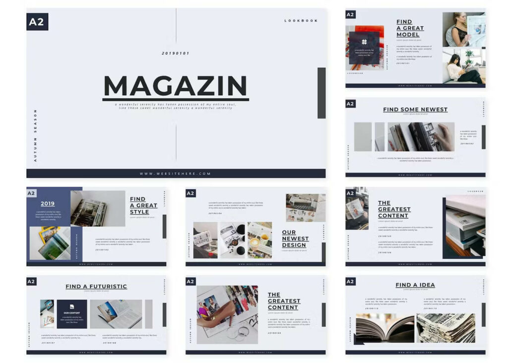 Magazin Powerpoint Template MasterBundles