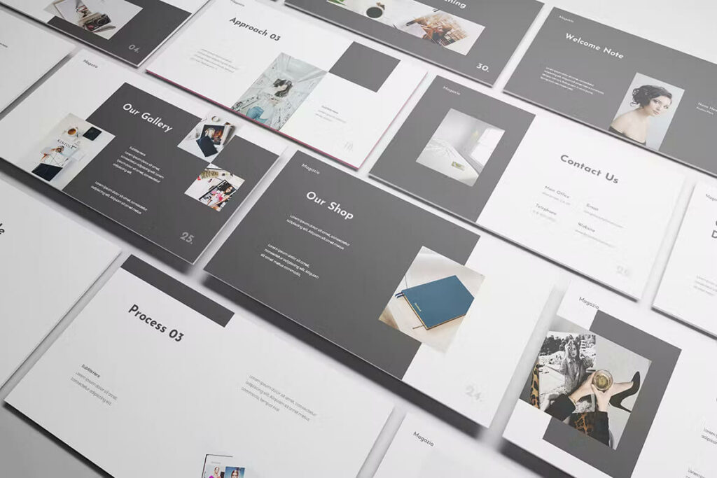 Powerpoint Magazine Examples Magazine Lookbook Powerpoint Template – MasterBundles