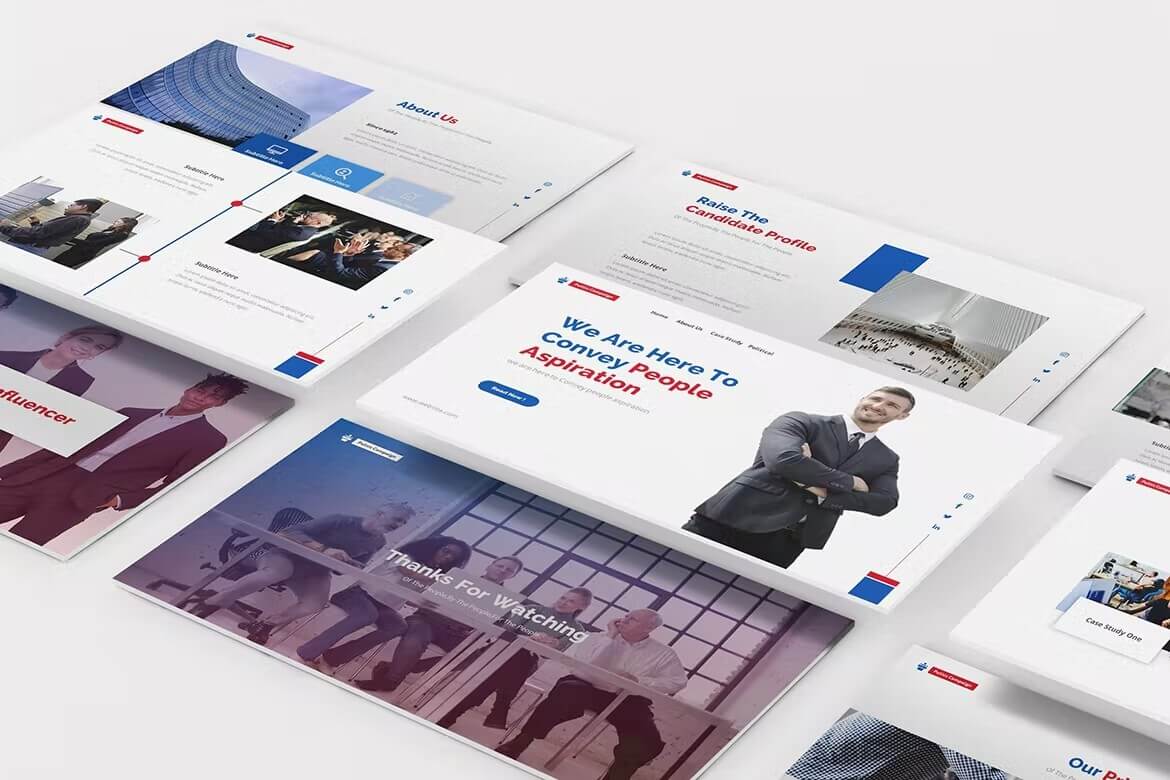 Information about Political Party in the Powerpoint Template.