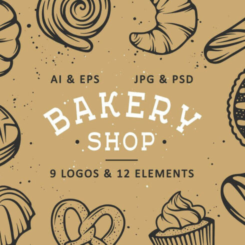 Bakery Logo, Pattern, Template Set | MasterBundles