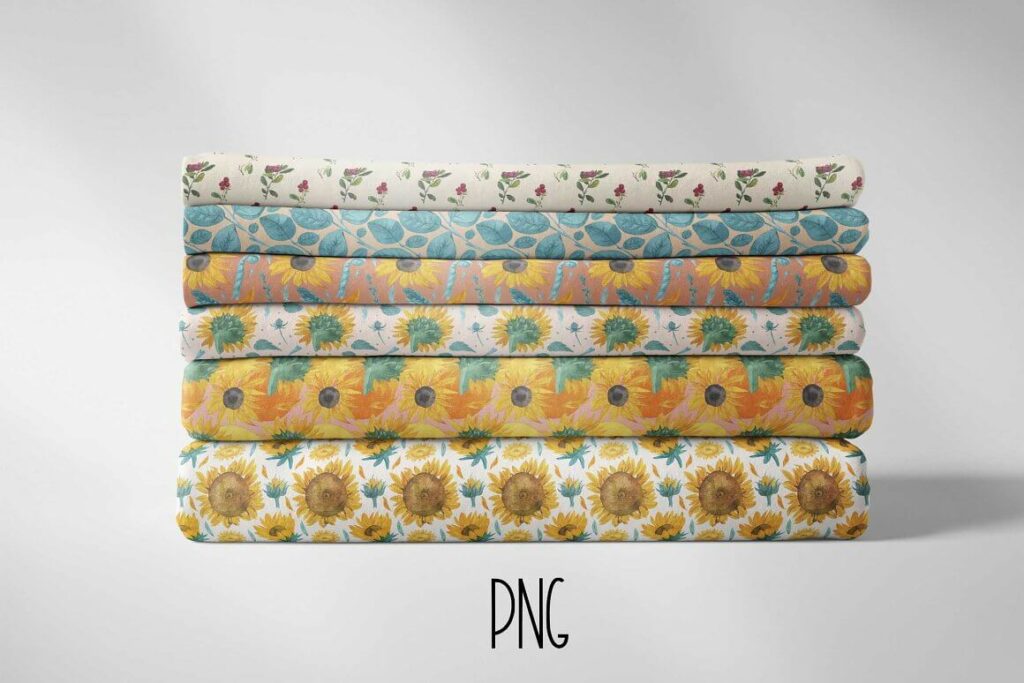 Sunflower Textiles Sunflower Fabric – MasterBundles