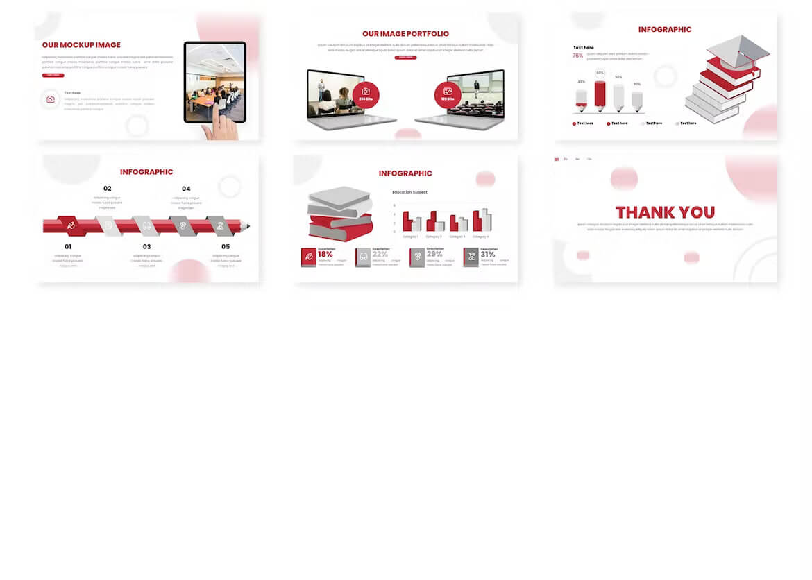 All infographic of College - Creative Powerpoint Template.