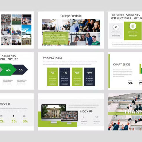 College - University PowerPoint Template | Master Bundles