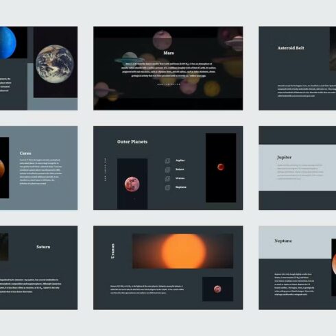 Lumino - Solar System Education Powerpoint | Master Bundles