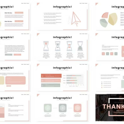 Magazine Powerpoint Template 5 Premade colors | Master Bundles