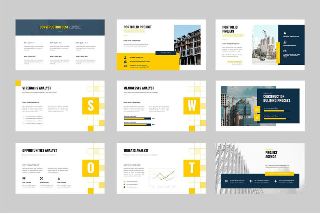 Construction - Powerpoint Template – MasterBundles