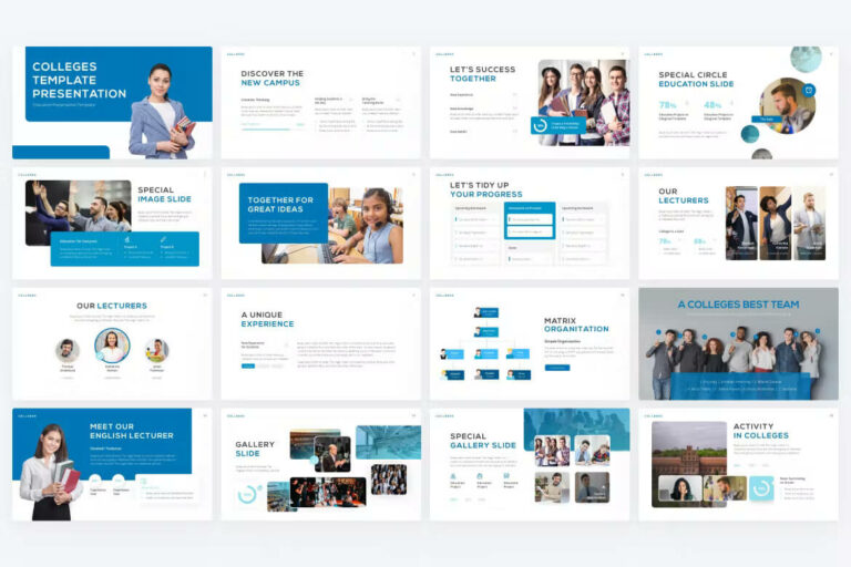 Colleges Professional PowerPoint Template – MasterBundles