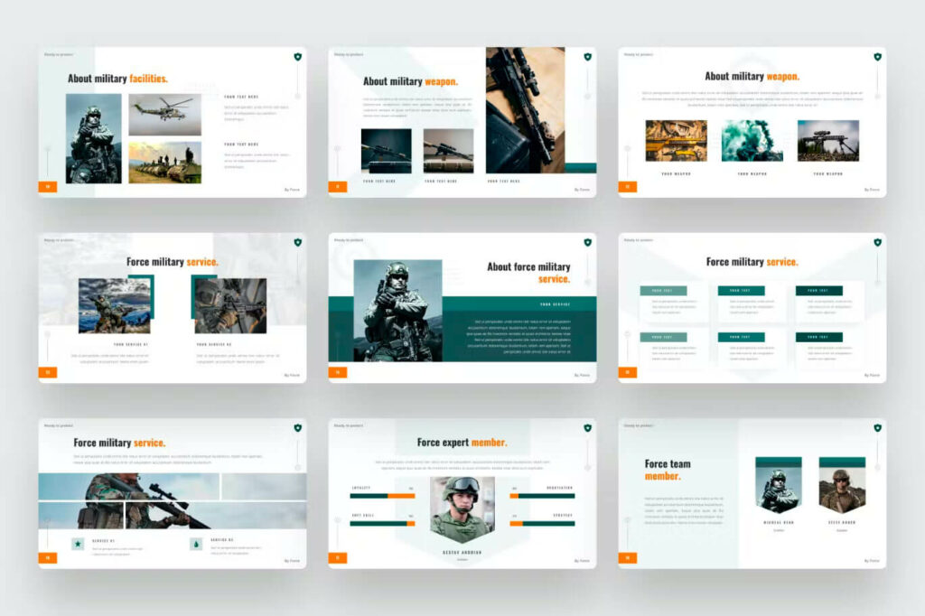 Force Army Military Police Powerpoint Template Masterbundles