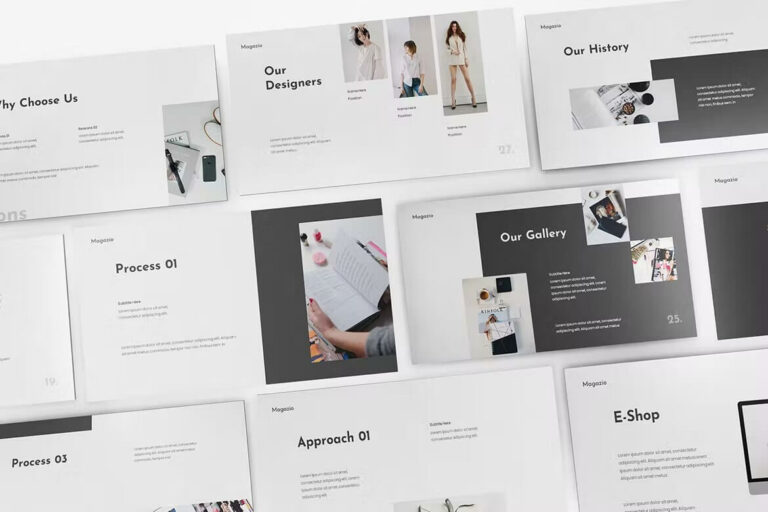 Magazine Lookbook Powerpoint Template – MasterBundles