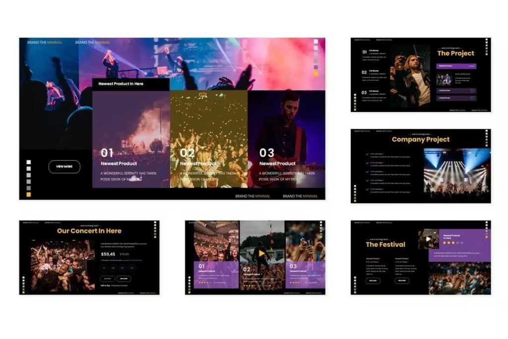 Party Concert - Powerpoint Template – MasterBundles