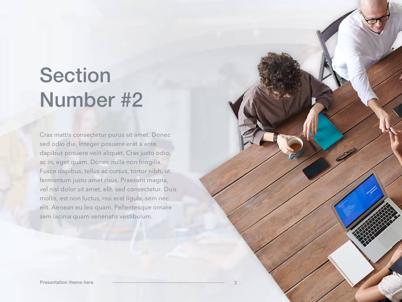 Section number #2 of Sales Funnel PowerPoint Template..