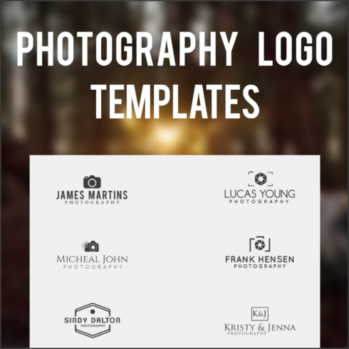 Preview photography logo templates.