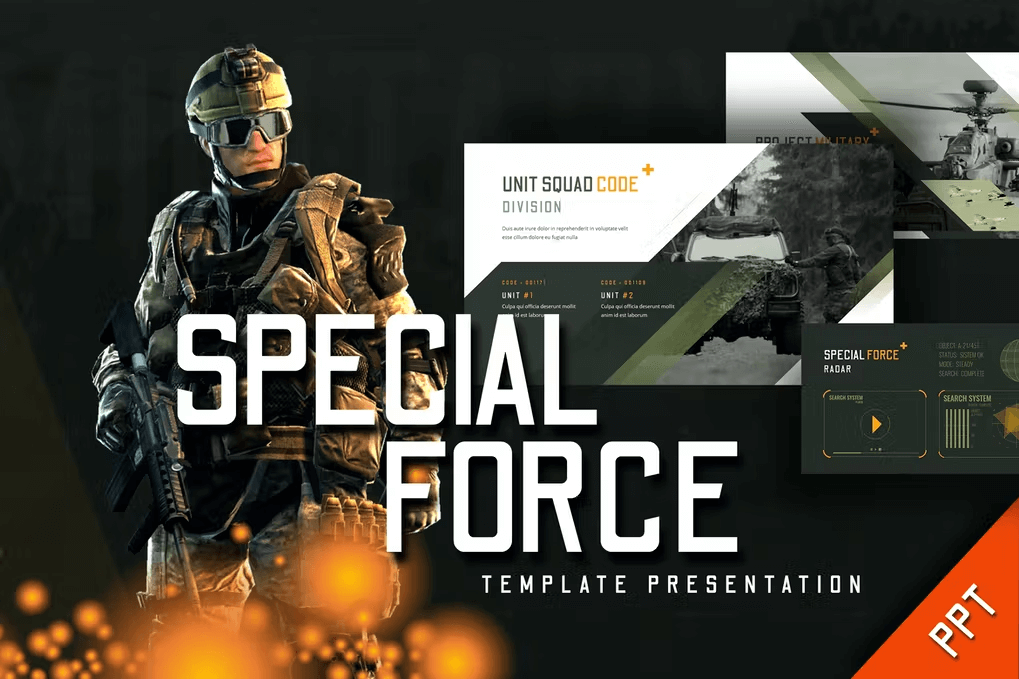 Special force template presentation.
