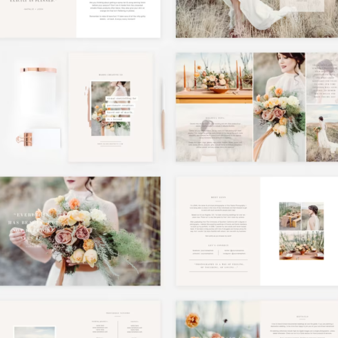 Boho Magazine Template for Photographers | Master Bundles