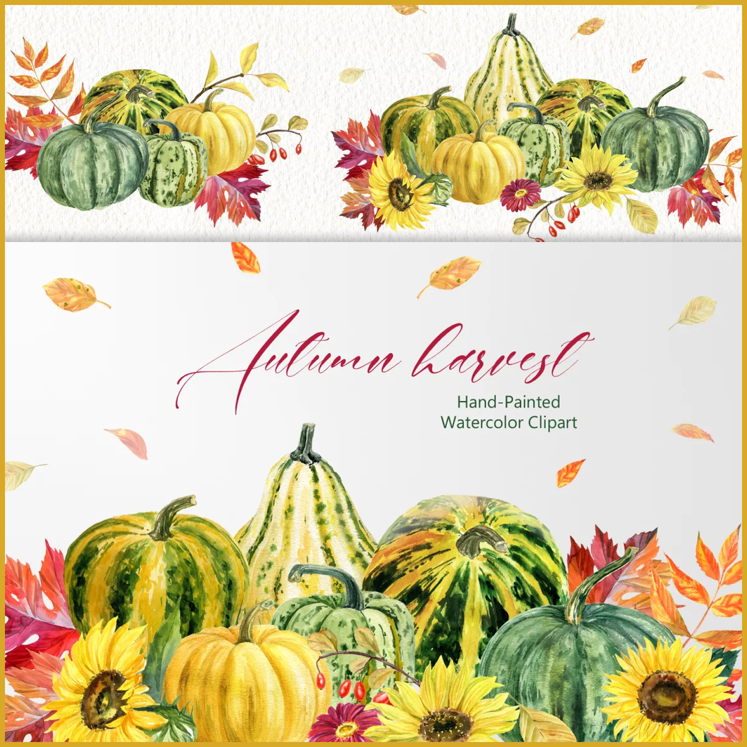 Prints of autumn harvest.