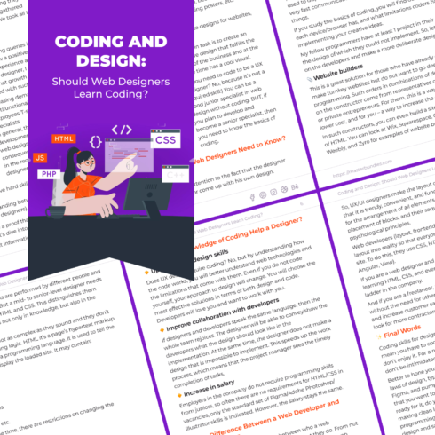 1 coding and design should web designers learn coding