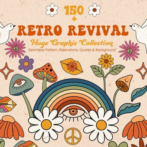 Retro Revival 70s Graphic Collection | Master Bundles